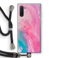 Roze explosie: Samsung Galaxy Note 10 Transparant Hoesje met koord Roze explosie: Samsung Galaxy Note 10 Transparant Hoesje met koord