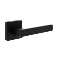 Intersteel Strakke deurklinkHera vierkant rozet zwart - 0023.171302
