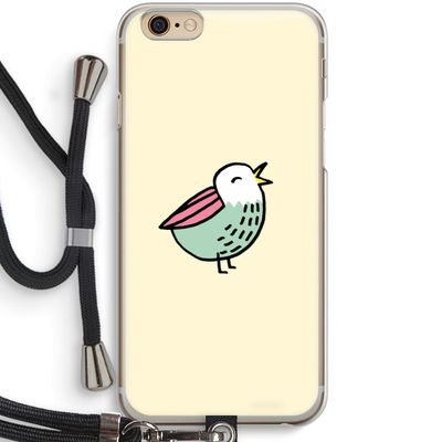 Birdy: iPhone 6 / 6S Transparant Hoesje met koord