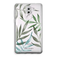 Tropical watercolor leaves: Honor 6X Transparant Hoesje