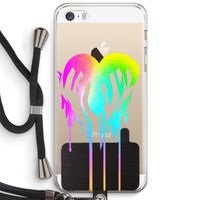 Hold My Heart: iPhone 5 / 5S / SE Transparant Hoesje met koord