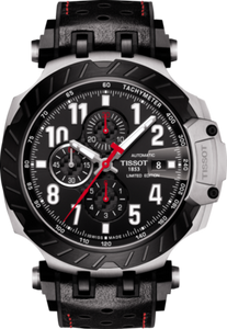 Horlogeband Tissot T1154272705700 / T603045025 Rubber Zwart 22mm