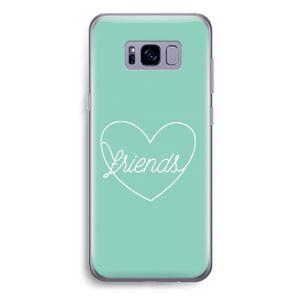 Friends heart pastel: Samsung Galaxy S8 Plus Transparant Hoesje