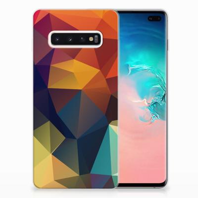 Samsung Galaxy S10 Plus | TPU Hoesje | Polygon Color