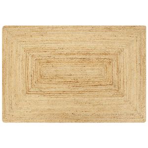 VidaXL Vloerkleed handgemaakt 120x180 cm jute naturel