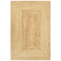 VidaXL Vloerkleed handgemaakt 120x180 cm jute naturel