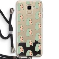 King Kylie: Samsung Galaxy J6 (2018) Transparant Hoesje met koord