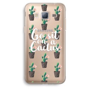 Cactus quote: Samsung Galaxy J3 (2016) Transparant Hoesje