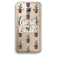 Cactus quote: Samsung Galaxy J3 (2016) Transparant Hoesje