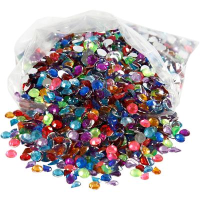 Creativ Company Strasstenen, afm 5 mm, 3000 stuk/ 1 doos