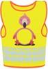 Korntex KX119K Children's Safety Vest Funtastic Wildlife CO² Neutral - Flamingo Yellow - XS (3-6 years)