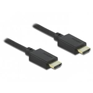 Delock 85388 HDMI-kabel HDMI Aansluitkabel HDMI-A-stekker 2 m Zwart Vergulde steekcontacten, 8K UHD