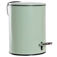 Metalen vuilnisbak/pedaalemmer groen 3 liter 23 cm - Pedaalemmers - thumbnail