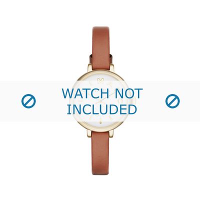 Horlogeband Marc by Marc Jacobs MBM1351 / MBM1352 Leder Lichtbruin 8mm