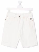 Maison Margiela short en jean à logo brodé - Blanc - thumbnail