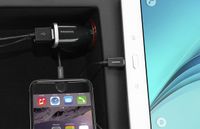 Mobiparts Car Charger Dual USB 2.4A + Micro USB Cable Black - thumbnail