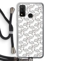 Zwanen: Huawei P Smart (2020) Transparant Hoesje met koord