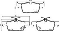 Remblokkenset, schijfrem BREMBO, u.a. für Ford - thumbnail