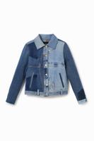 Upcycling denim truckerjack - BLUE - M