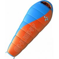 Husky slaapzak Merlot junior 170 cm polyamide oranje/blauw - thumbnail
