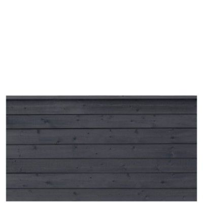 Zwart Houten Stapelrabat Schutting Klink 174 x 91 CM