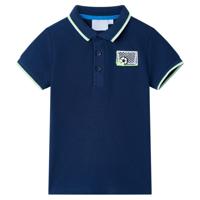 VidaXL Kinderpoloshirt 140 marineblauw