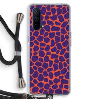 Purple Giraffe: OnePlus Nord CE 5G Transparant Hoesje met koord