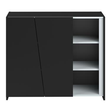 Dressoir Levi - zwart - 79x93x40 cm - Leen Bakker
