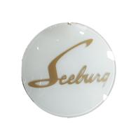 Seeburg Embleem Zijkant Kast (Wit) Model VL200 - Glas