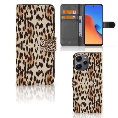 Xiaomi Redmi 12 | Telefoonhoesje | Met pasjeshouder | Leopard
