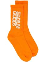 STADIUM GOODS® chaussettes à logo brodé - Orange - thumbnail