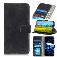 Magnetische krokodil textuur horizontale Flip lederen case voor de iPhone XI Max (2019) met houder & card slots & portemonnee (zwart)