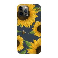 Sunflower and bees: Volledig geprint iPhone 12 Hoesje