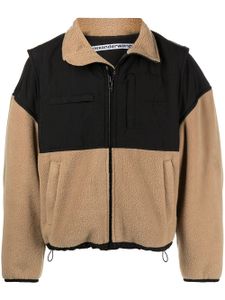 Alexander Wang veste en polaire à fermeture zippée - Marron