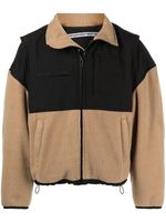 Alexander Wang veste en polaire à fermeture zippée - Marron