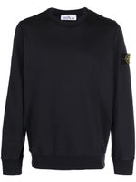 Stone Island Compass-patch crew-neck sweatshirt - Bleu