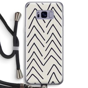 Marrakech Arrows: Samsung Galaxy S8 Plus Transparant Hoesje met koord
