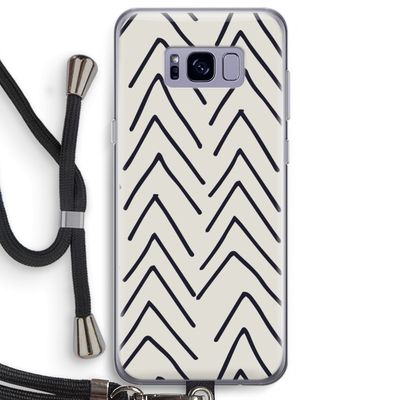 Marrakech Arrows: Samsung Galaxy S8 Plus Transparant Hoesje met koord
