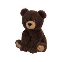 Nature Planet Pluche dieren knuffel - Bruine Beer - van 21 cm