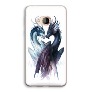 Yin Yang Dragons: HTC U Play Transparant Hoesje