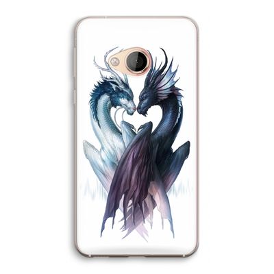 Yin Yang Dragons: HTC U Play Transparant Hoesje