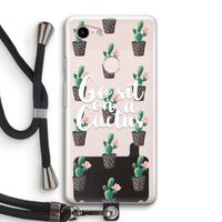 Cactus quote: Pixel 3 Transparant Hoesje met koord