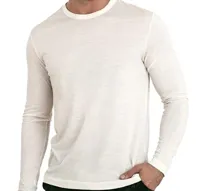 Thermo heren shirt lange mouw - Viscose Thermisch ondergoed heren ronde hals