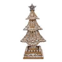 Clayre & Eef Kerstdecoratie Kerstboom 32 cm Bruin Polyresin Bruin - thumbnail