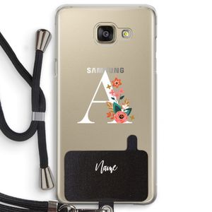 Pink Bouquet: Samsung Galaxy A5 (2016) Transparant Hoesje met koord