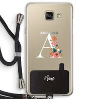 Pink Bouquet: Samsung Galaxy A5 (2016) Transparant Hoesje met koord