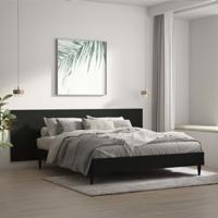 Hoofdbord wandmodel 240x1,5x80 cm bewerkt hout zwart