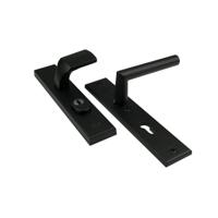AMI veiligheidsbeslag knop/zonder kruk - SKG*** met kerntrekbeveiliging - PC 72 - deurdikte 63-67 mm - zwart