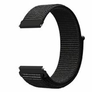 Sport Loop nylon bandje - Zwart gemêleerd - Samsung Galaxy Watch Active 2