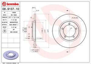 Brembo Remschijven 08.9137.10